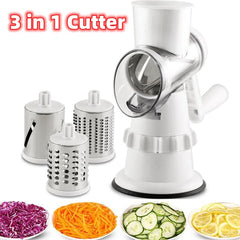 3 In 1 Vegetable Slicer Manual Kitchen Accessories Grater For Vegetable Cutter Round Chopper