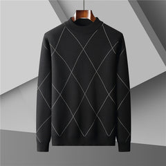 Round Neck Trend Loose Leisure Warm Long Sleeve Men's Sweater