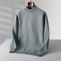 Round Neck Trend Loose Leisure Warm Long Sleeve Men's Sweater