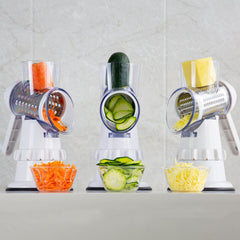 3 In 1 Vegetable Slicer Manual Kitchen Accessories Grater For Vegetable Cutter Round Chopper