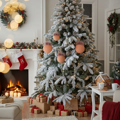 4PCS Set Christmas Ball Ornaments Glass Hanging Balls For Holiday Tree Decor Shiny Xmas Party Decorations FBA Shipment