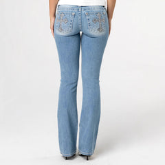 Denim Women's Street Low Waist Tight Trousers