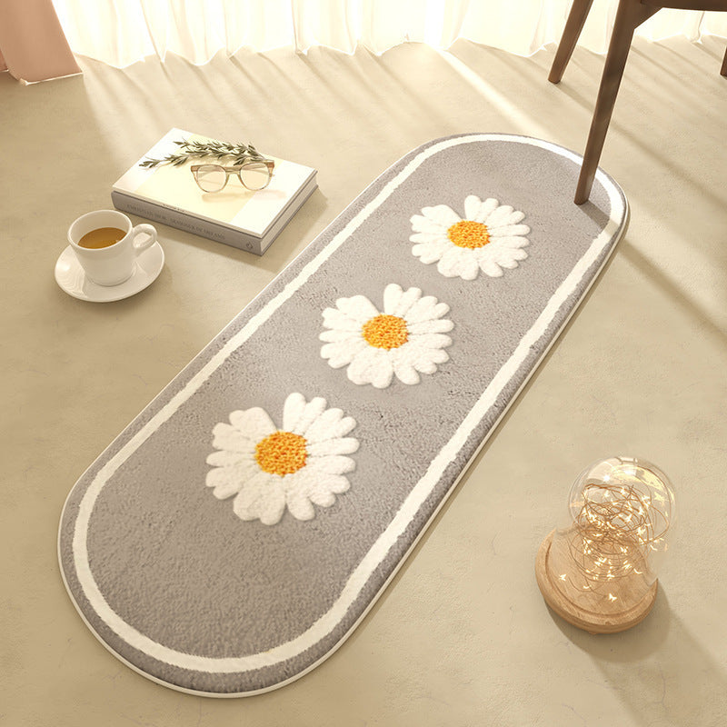 Simple Bedroom Bed Cashmere Carpet