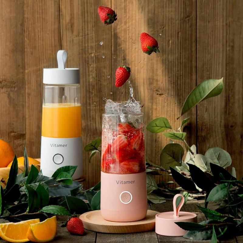 350ml Portable Blender Juicer Electric USB Rechargeable Mixer Smoothie Slushy Cup Juice Blender
