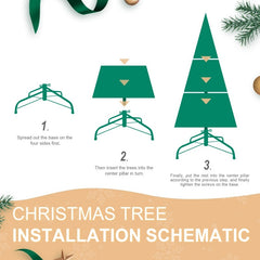 PE, PVC Christmas Tree, Green