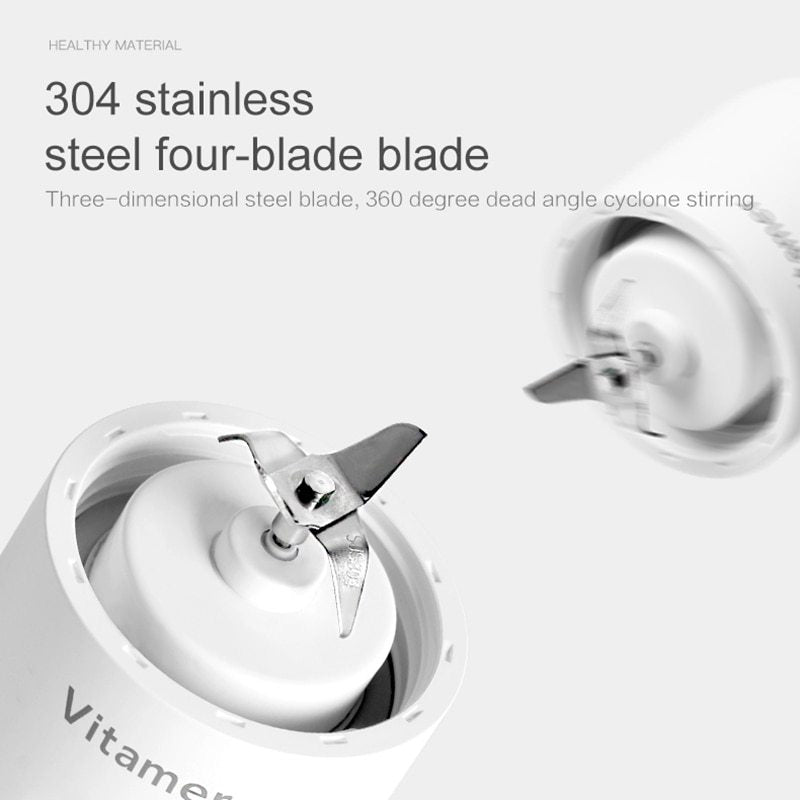 350ml Portable Blender Juicer Electric USB Rechargeable Mixer Smoothie Slushy Cup Juice Blender