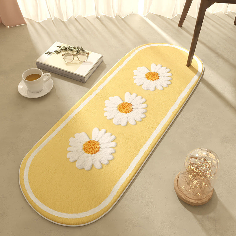 Simple Bedroom Bed Cashmere Carpet